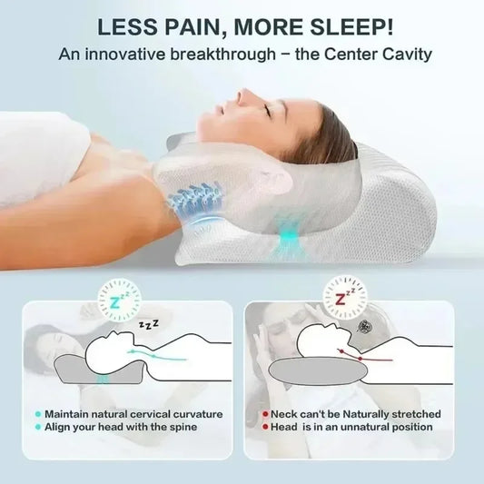 Butterfly Memory Foam Cervical Pillow For Neck Pain
