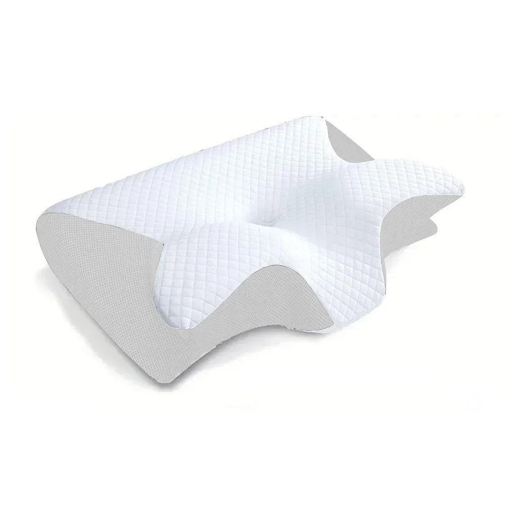 white Color Butterfly Memory Foam Cervical Pillow For Neck Pain